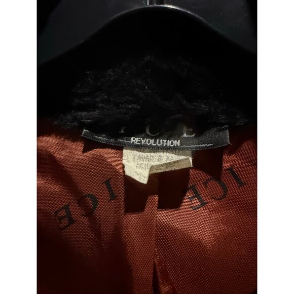 Ice Revolution Black Faux Fur Cropped Jacket – Women’s Size Small - Picture 4 of 7